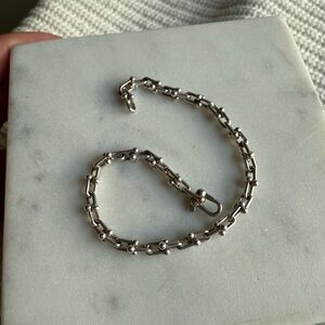 Tiffany & Co. Silver Micro Link Hardware Bracelet
